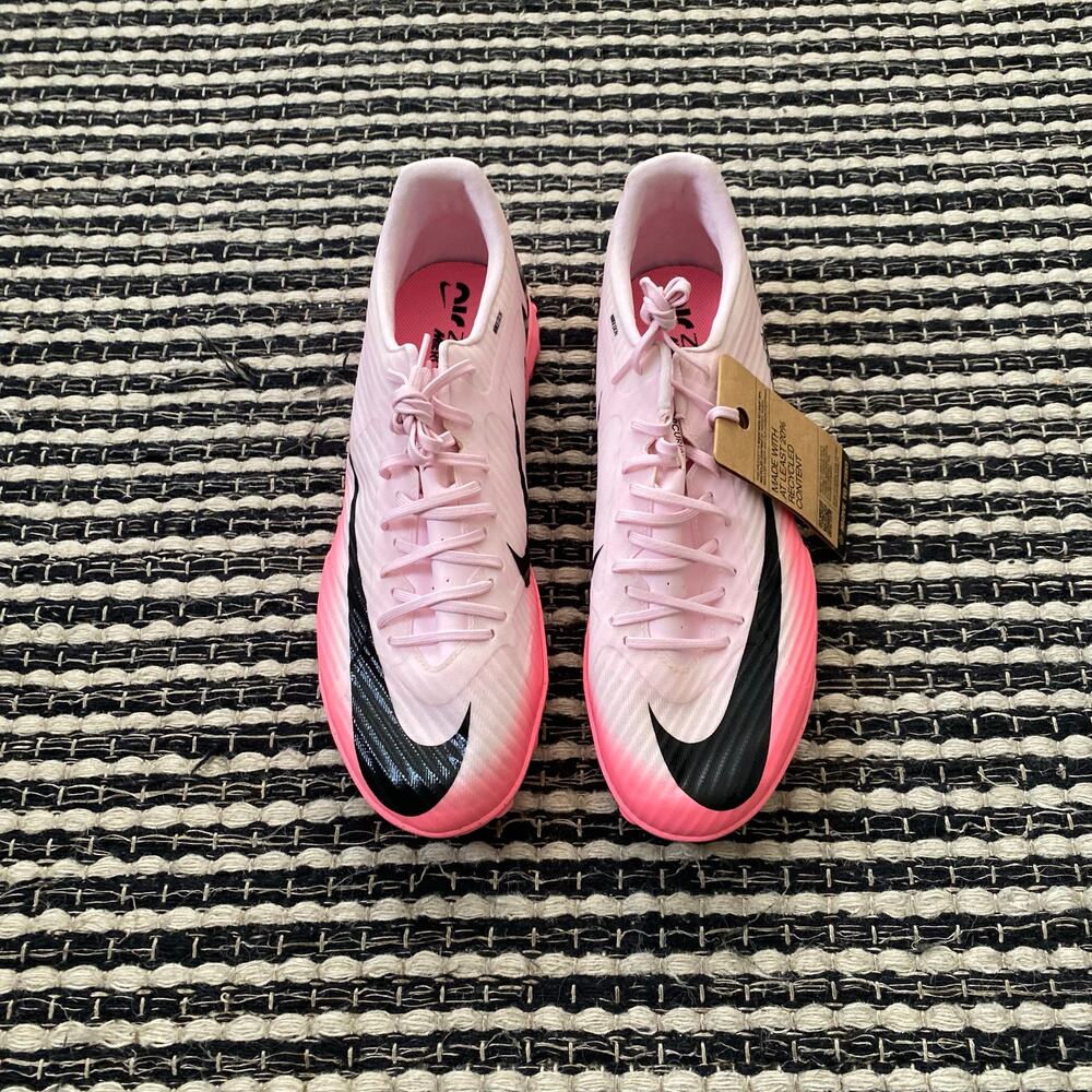 🌿Nike Mens Zoom Mercurial Vapor 15 Academy Pink Black Soccer Cleat Sneakers 11